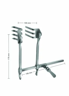 Self Retaining Retractors for Laminectomy and other Operations
